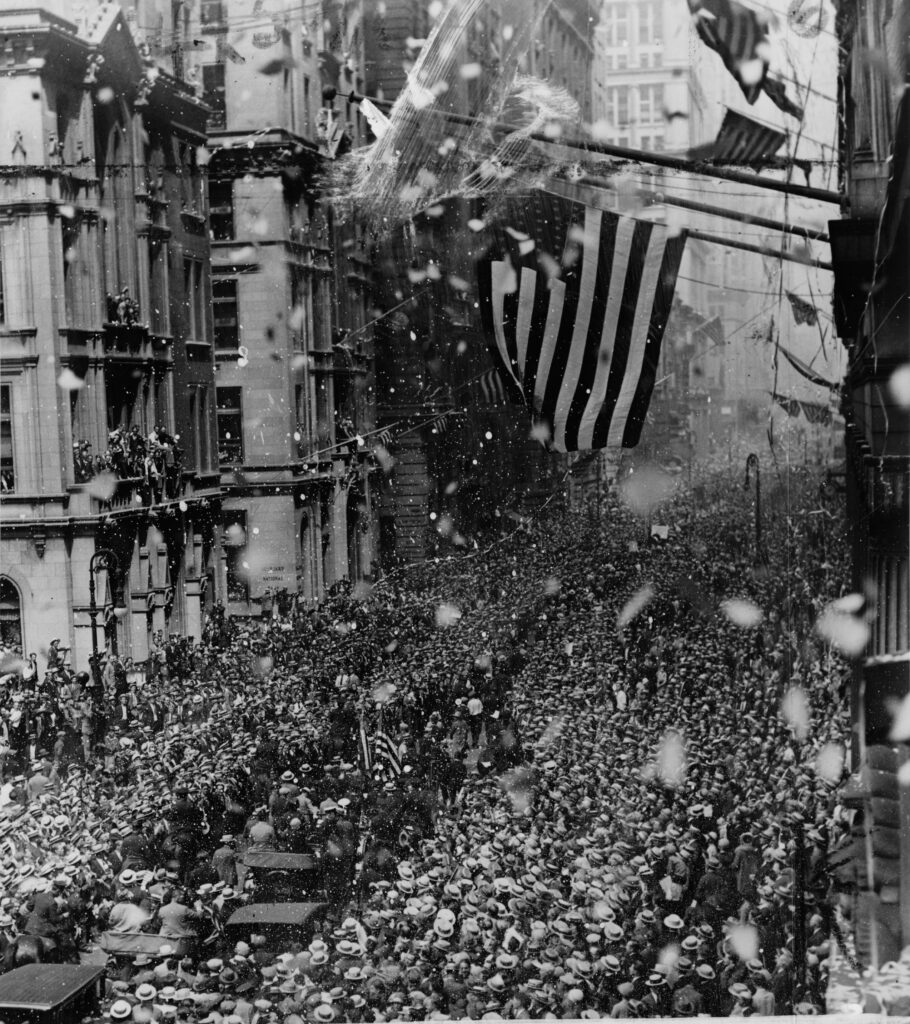 Parade zur Ehren von Gertrude Ederle in New York 1926