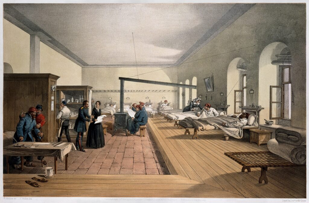 Das Militärlazarett in Scutari nach den Reformen durch Florence Nightingale