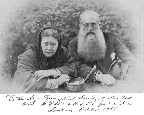 Blavatsky und Olcott 1888